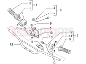 Handlebars component parts - Gilera GSM M.Y. 2001