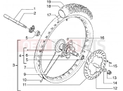 gilera H@k M.Y. 2001 Front wheel