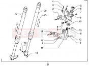 gilera H@k M.Y. 2001 Front-wheel suspension