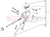 gilera H@k M.Y. 2001 Handlebars component parts