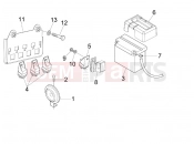 gilera 2007 Nexus 125 Remote control switches - Battery - Horn