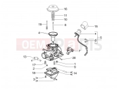 gilera 2008 Nexus 125 Carburetor's components