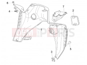 gilera 2008 Nexus 125 Front glove-box - Knee-guard panel