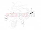 gilera 2008 Nexus 125 Plates - Emblems