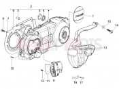 GILERA Nexus 250 Crankcase cover - Crankcase cooling