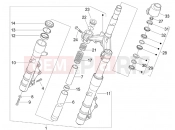 GILERA Nexus 250 Fork/steering tube - Steering bearing unit