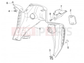 gilera 2007 Nexus 250 Front glove-box - Knee-guard panel