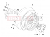 gilera 2007 Nexus 250 Rear wheel