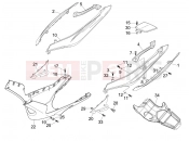 gilera 2007 Nexus 250 Side cover - Spoiler