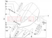 gilera 2007 Nexus 250 Windshield - Glass