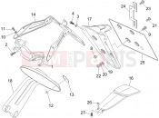 gilera 2006 Nexus 250 SP Rear cover - Splash guard