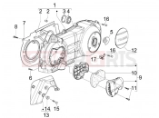 gilera 2010 Nexus 300 ie Crankcase cover - Crankcase cooling