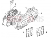 gilera 2010 Nexus 300 ie Engine, assembly