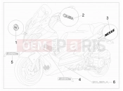 gilera 2010 Nexus 300 ie Plates - Emblems