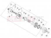 Driven pulley - Gilera Nexus 300 ie 2011
