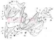 Front shield - Gilera Nexus 300 ie 2011