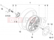 Front wheel - Gilera Nexus 300 ie 2011
