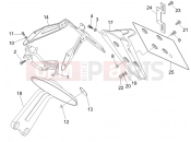 gilera 2006 Nexus 500 Rear cover - Splash guard