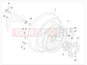 gilera 2007 Nexus 500 Rear wheel