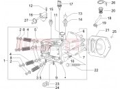 gilera 2008 Nexus 500 Head unit - Valve