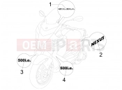 gilera 2008 Nexus 500 Plates - Emblems
