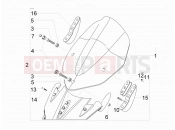 gilera 2008 Nexus 500 Windshield - Glass