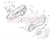 gilera 2009 Nexus 500 Crankcase cover - Crankcase cooling