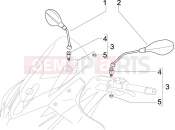 gilera 2011 Nexus 500 Driving mirror/s