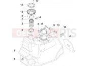 gilera 2011 Nexus 500 Benzin tank