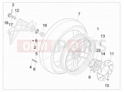gilera 2011 Nexus 500 Rear wheel