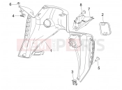 gilera 2007 Nexus 500 SP Front glove-box - Knee-guard panel