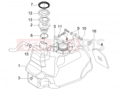 gilera 2007 Nexus 500 SP Fuel tank
