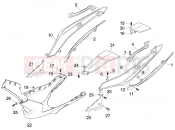 gilera 2007 Nexus 500 SP Side cover - Spoiler
