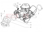 gilera 2007 Oregon 250 Carburettor, assembly - Union pipe