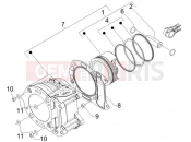 gilera 2009 Oregon 250 Cylinder-piston-wrist pin unit