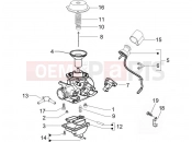 gilera 2010 Oregon 250 Carburetor's components