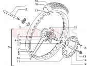 gilera RK 50 Front wheel