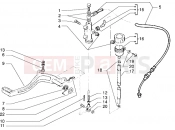 gilera RK 50 Pedal-master cylinder