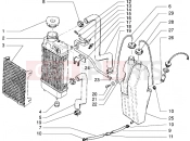 gilera RK 50 Radiator