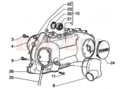 gilera Runner 200 VXR 4T Crankcase cooling