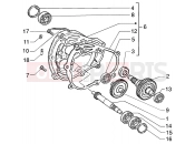 gilera Runner 200 VXR 4T Rear wheel shaft