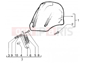 gilera Runner 200 VXR 4T Windshield kit-stand kit