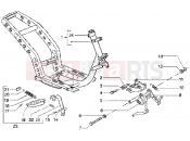 gilera Runner 50 Poggiali Chasis-central stand