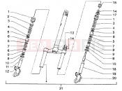 gilera Runner 50 Poggiali Front fork