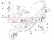 gilera 2008 Runner 50 ST Pure Jet Remote control switches - Battery - Horn