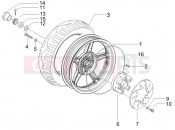 gilera 2009 Runner 50 ST Pure Jet Rear wheel
