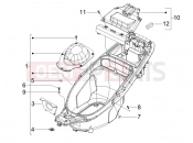 gilera 2005 Runner 50 Pure Jet Helmet huosing - Undersaddle