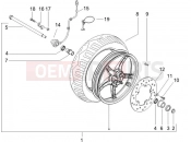 Front wheel - Gilera Runner 50 Pure Jet 2006