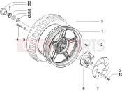 gilera 2007 Runner 50 Pure Jet Rear wheel