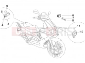 gilera 2011 Runner 50 Pure Jet Remote control switches - Battery - Horn